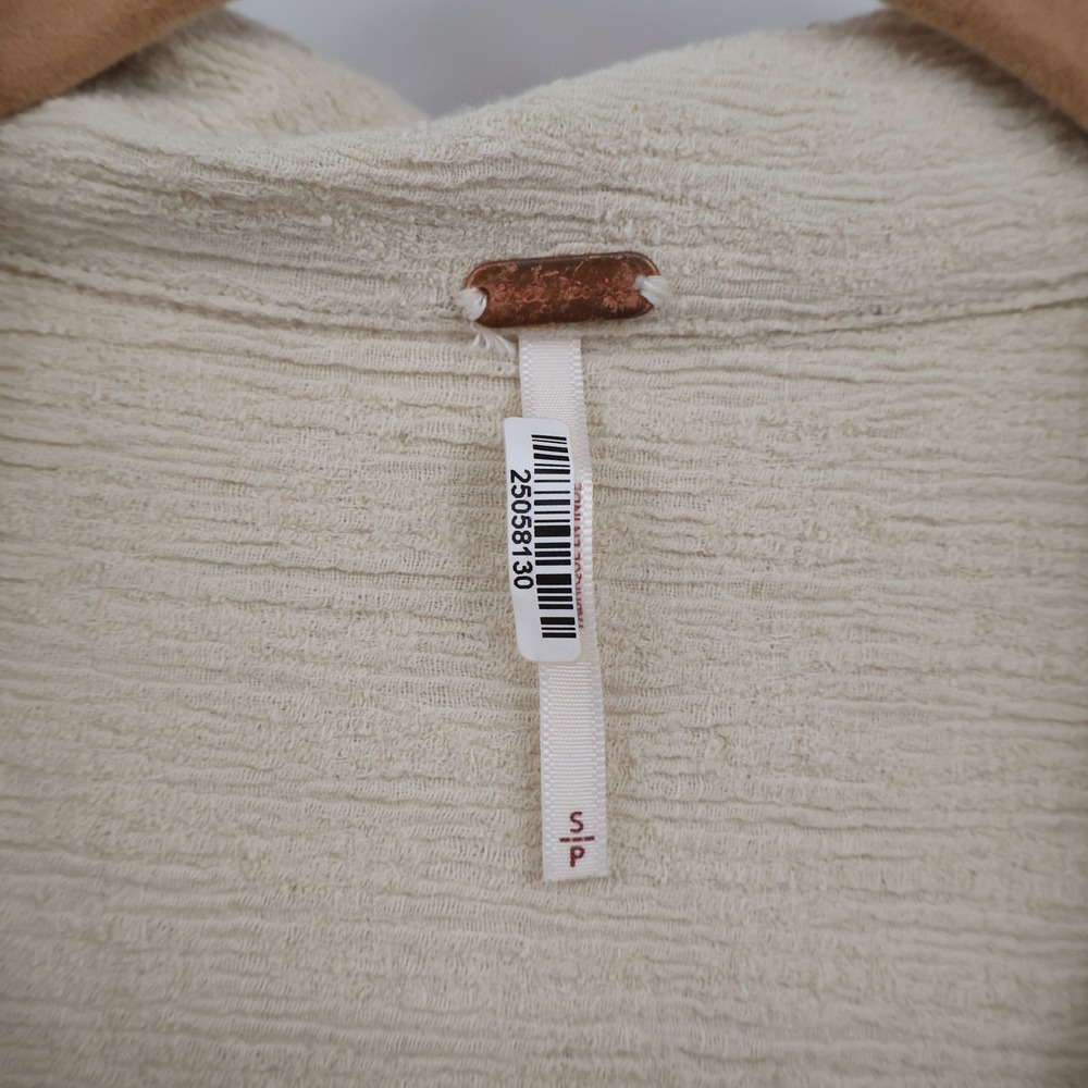 Free People Clementine Mini Dress Womens S Beige Safari Resort Coastal Beach - Picture 3 of 16